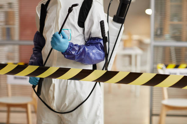 Professional Biohazard Cleanup technician working in Gorham, ME